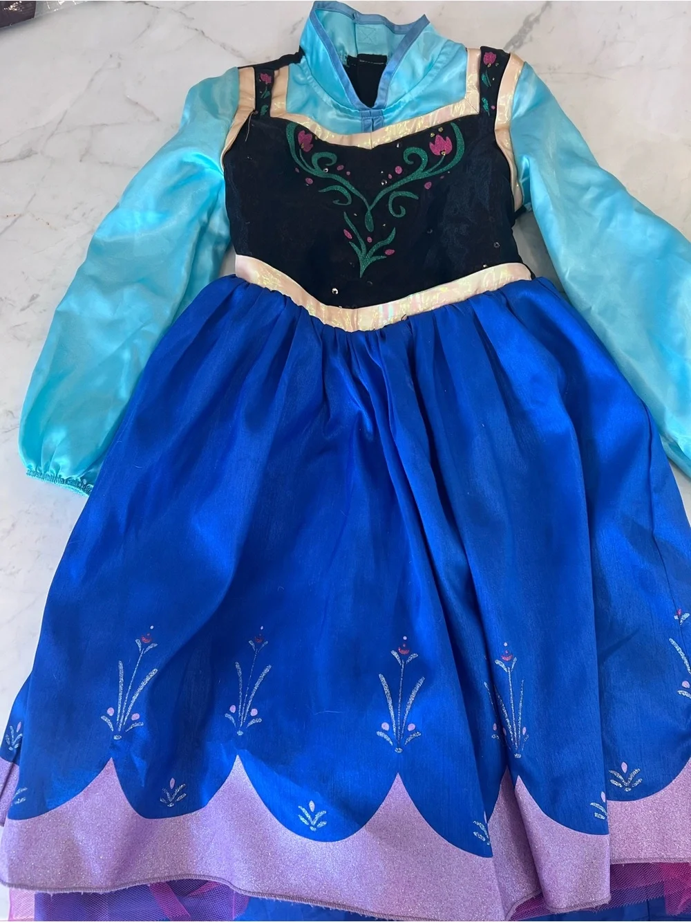 Disney Frozen Anna Princess Costume Dress with Cape